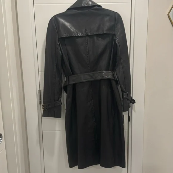 BCBG sample leather trench coat - Picture 6 of 7